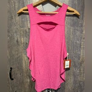 NWT Mossimo Women's Flowy Open Side Keyhole Tank Top XS Pink